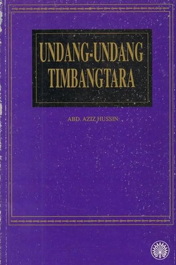 Capa de Undang-Undang Timbangtara