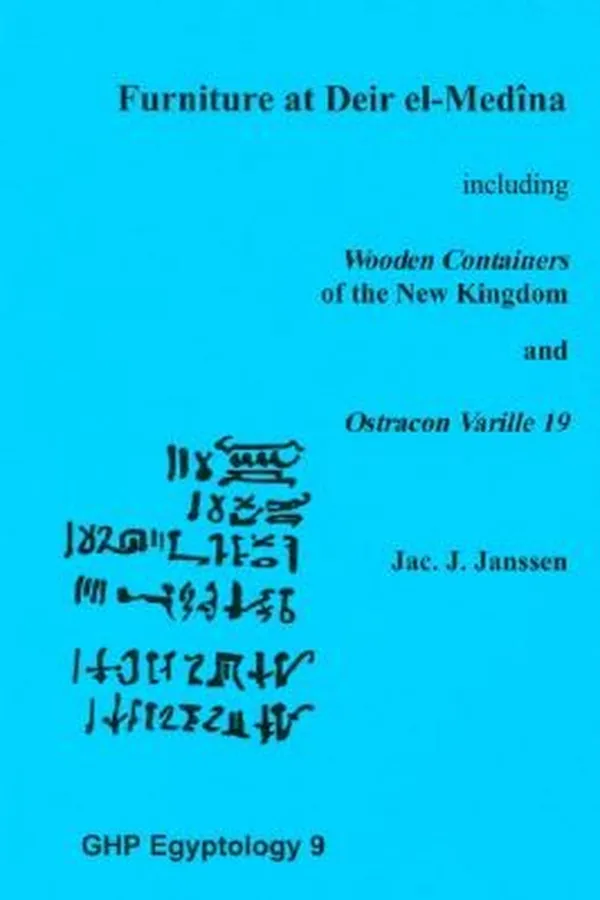 Capa de Furniture At Deir Elmedna Including Wooden Containers Of The New Kingdom And Ostracon Varille 19