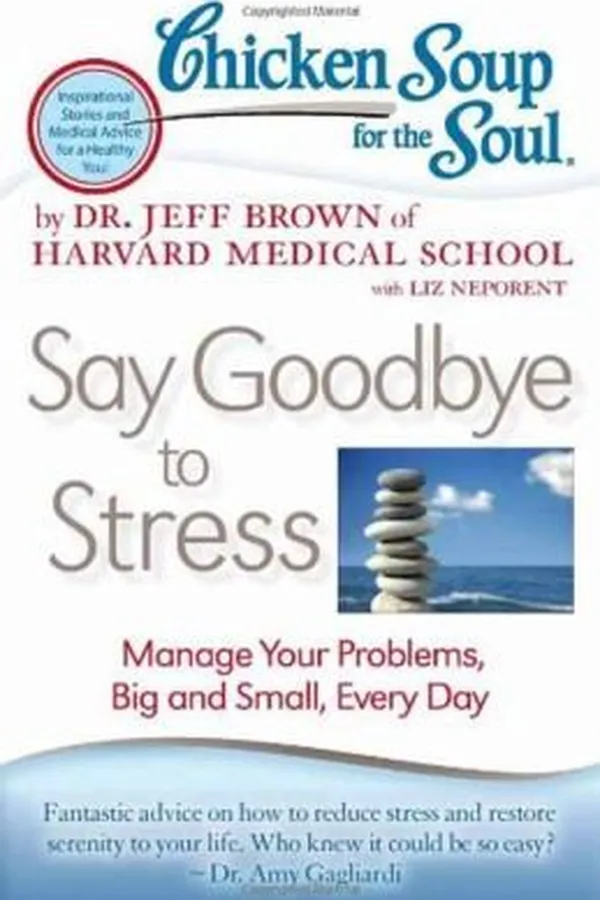 Capa de Chicken Soup For The Soul Say Goodbye To Stress Manage Your Problems Big And Small Every Day