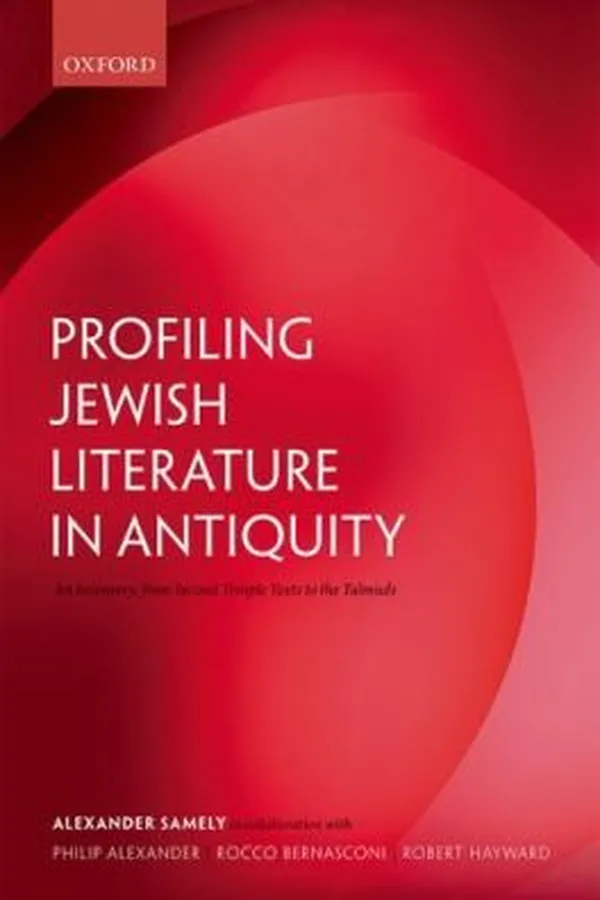 Capa de Profiling Jewish Literature In Antiquity An Inventory From Second Temple Texts To The Talmuds