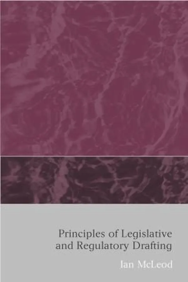 Capa de Principles Of Legislative And Regulatory Drafting