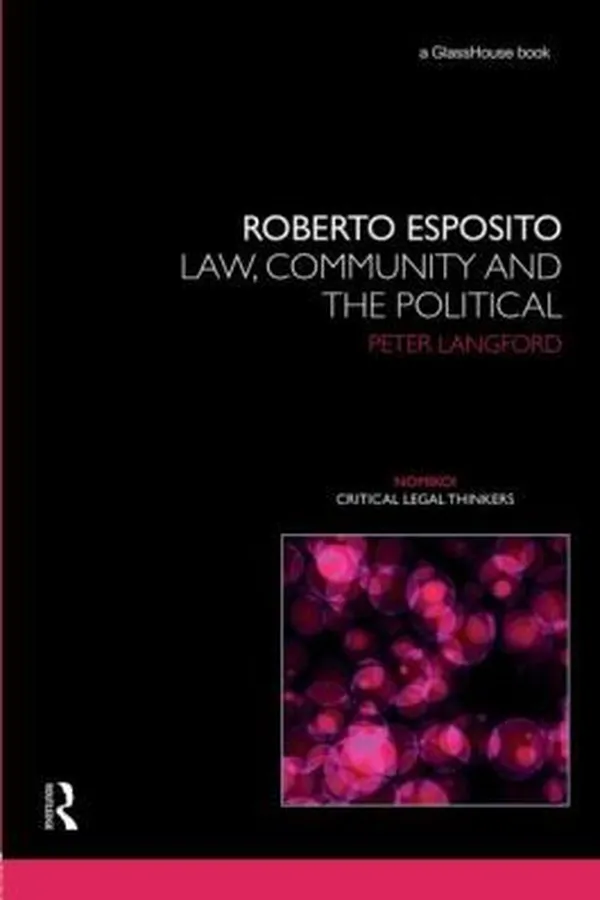 Capa de Roberto Esposito Law Community And The Political