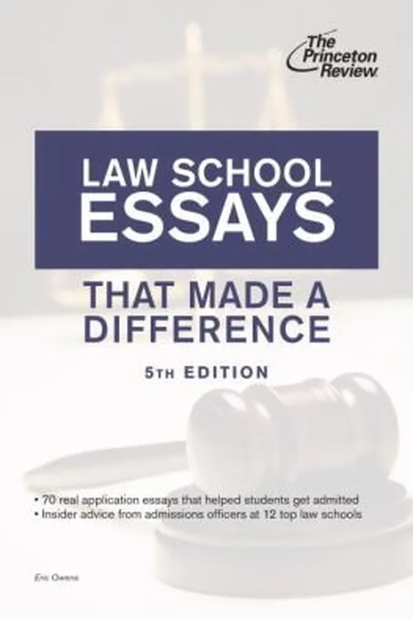 Capa de Law School Essays That Made a Difference 5th Edition
            
                Princeton Review Law School Essays That Make a Difference