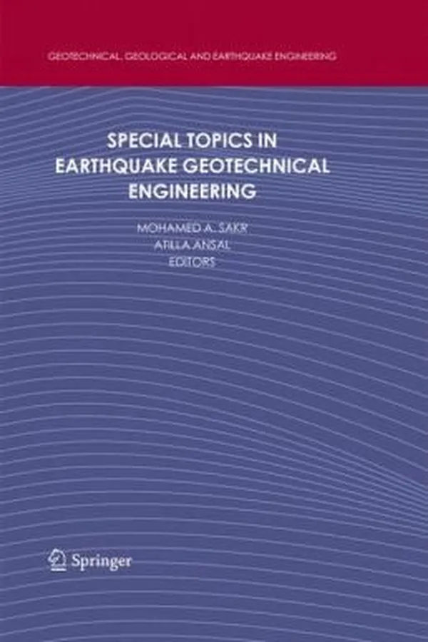 Capa de Special Topics In Earthquake Geotechnical Engineering