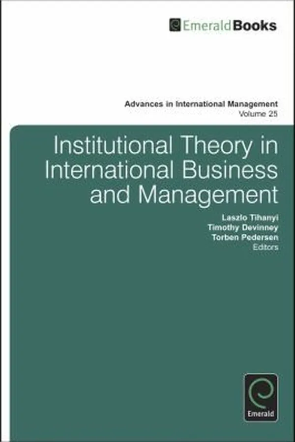 Capa de Institutional Theory in International Business and Management
            
                Advances in International Management
