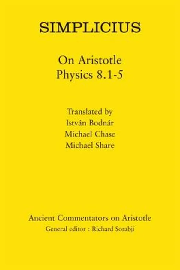 Capa de Simplicius
            
                Ancient Commentators on Aristotle