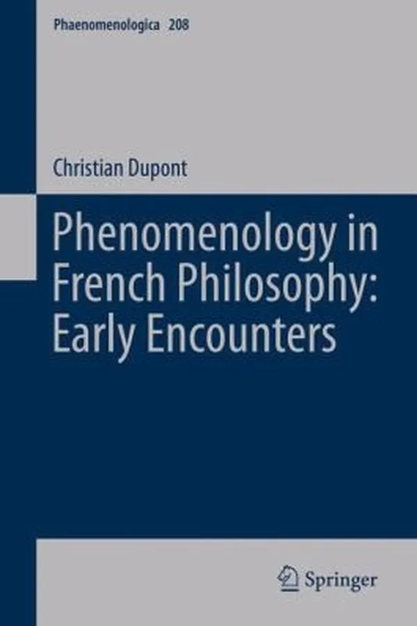 Capa de Phenomenology In French Philosophy Early Encounters
