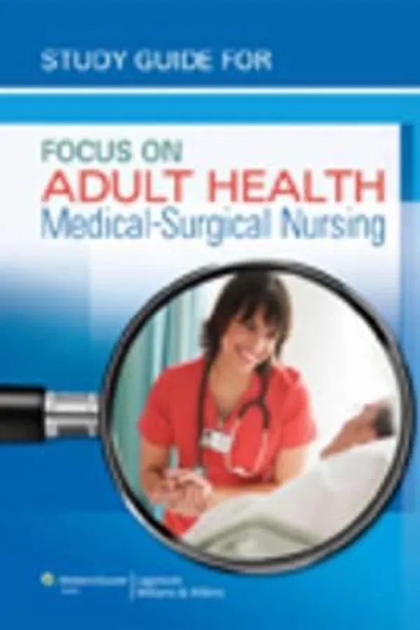 Capa de Study Guide For Focus On Adult Health Medicalsurgical Nursing