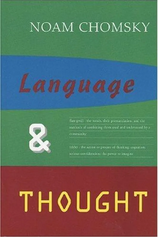Capa de Language and Thought (Anshen Transdisciplinary Lectureships in Art, Science, and t)