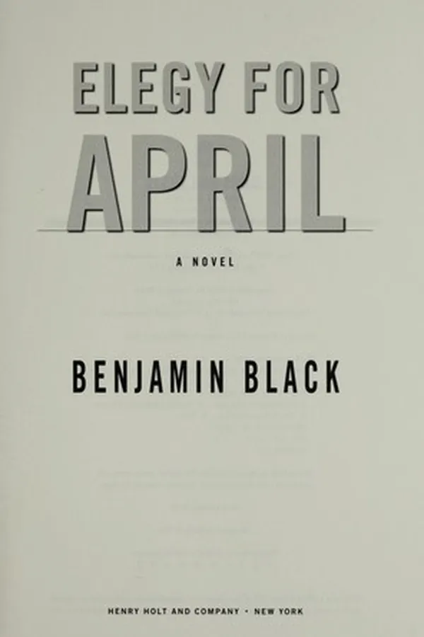 Cover of Elegy for April