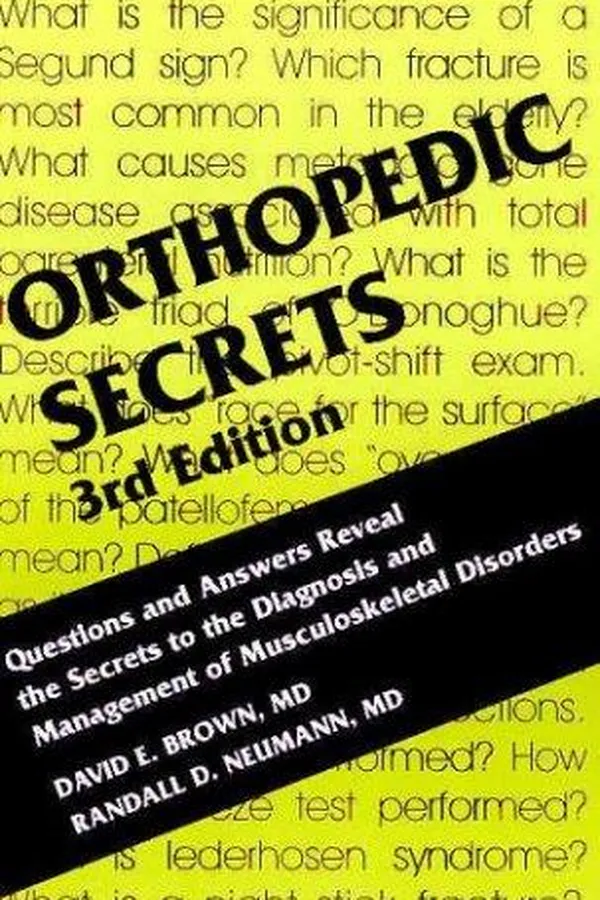 Capa de Orthopedic Secrets