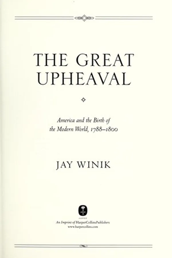 Capa de The great upheaval