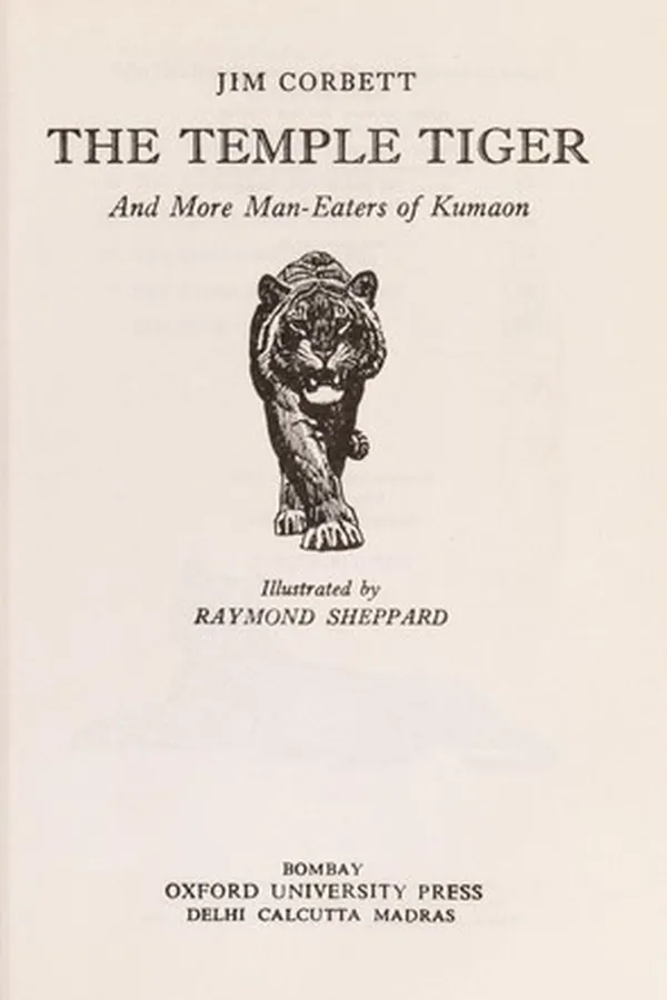 Capa de The temple tiger, and more man-eaters of Kumaon