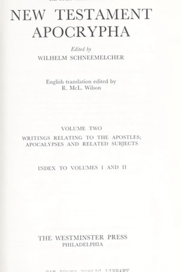 Capa de New Testament Apocrypha