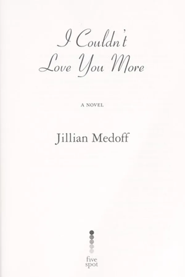 Capa de I couldn't love you more