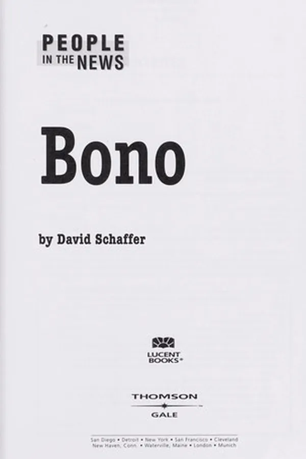 Capa de People in the News - Bono (People in the News)