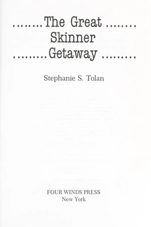 Capa de The great Skinner getaway