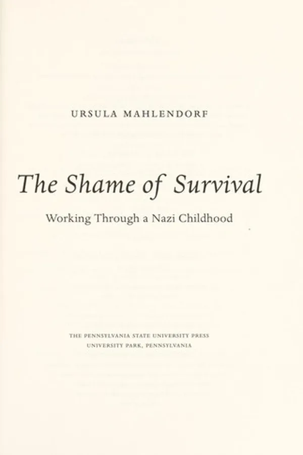 Capa de The shame of survival