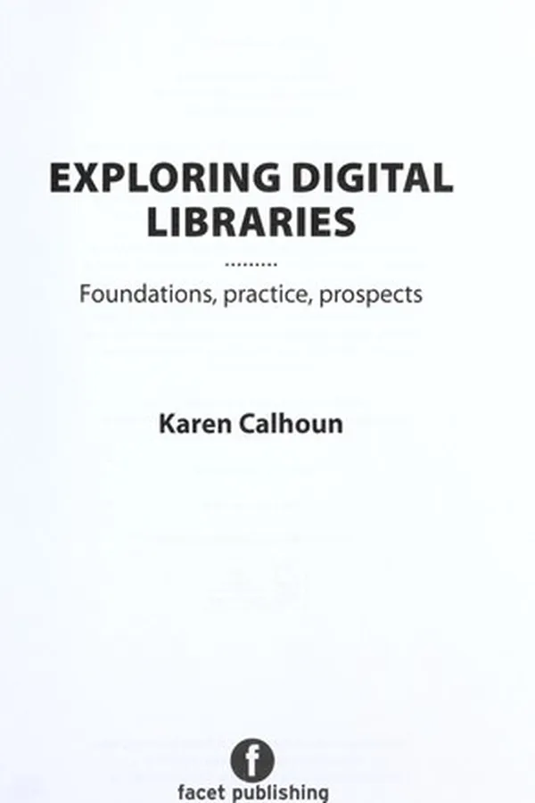 Cover of Exploring digital libraries