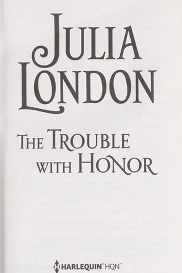 Capa de The Trouble with Honor