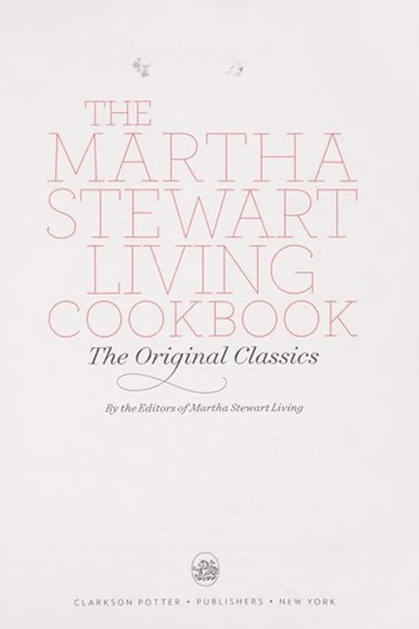 Capa de The Martha Stewart living cookbook : the original classics