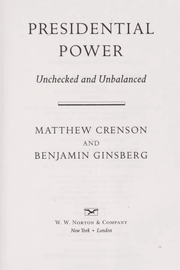Capa de Presidential power