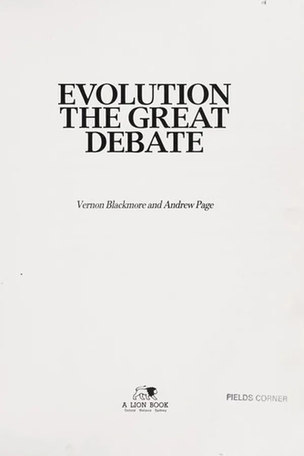 Capa de Evolution, the great debate