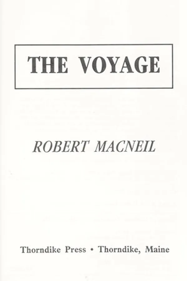 Capa de The voyage