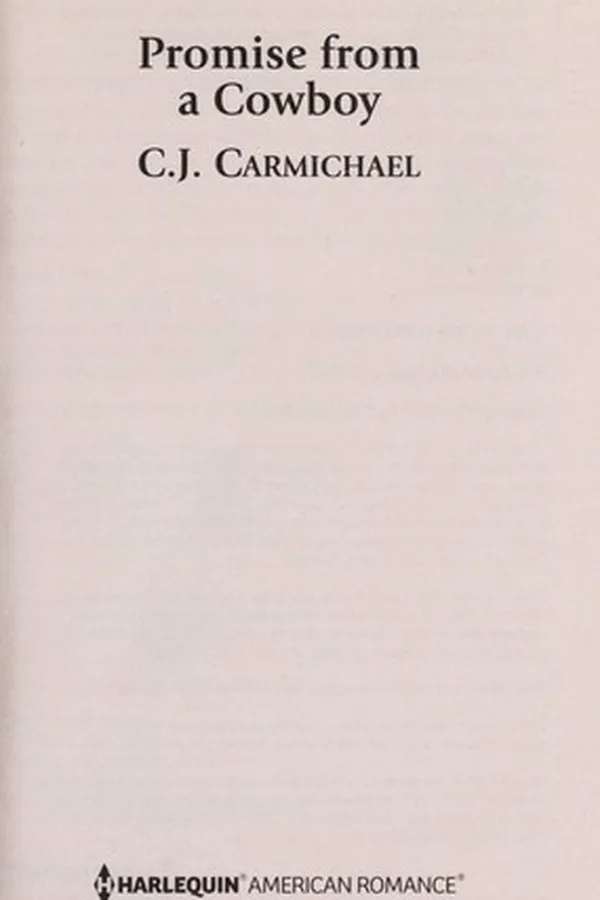 Capa de Promise from a cowboy