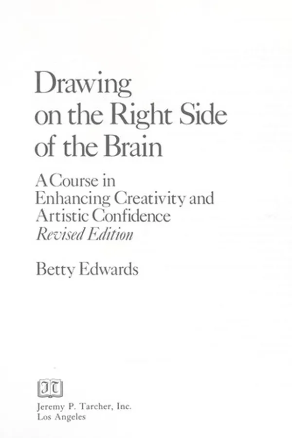 Capa de Drawing on the right side of the brain
