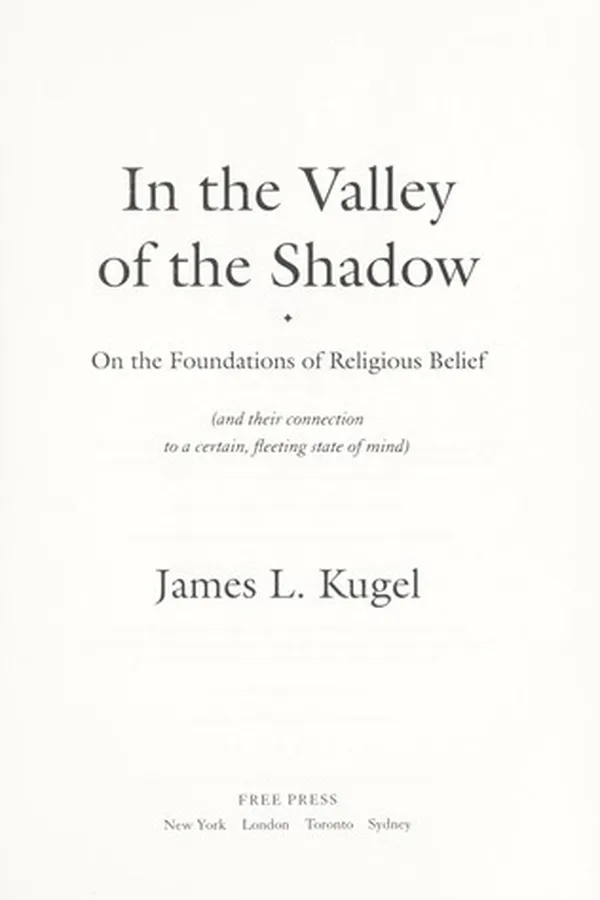 Capa de In the valley of the shadow