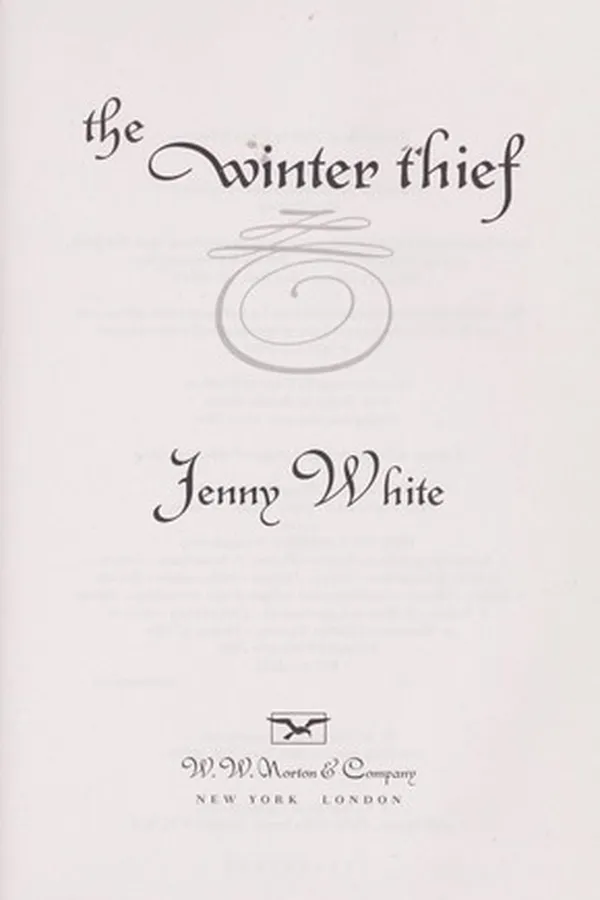 Capa de The winter thief