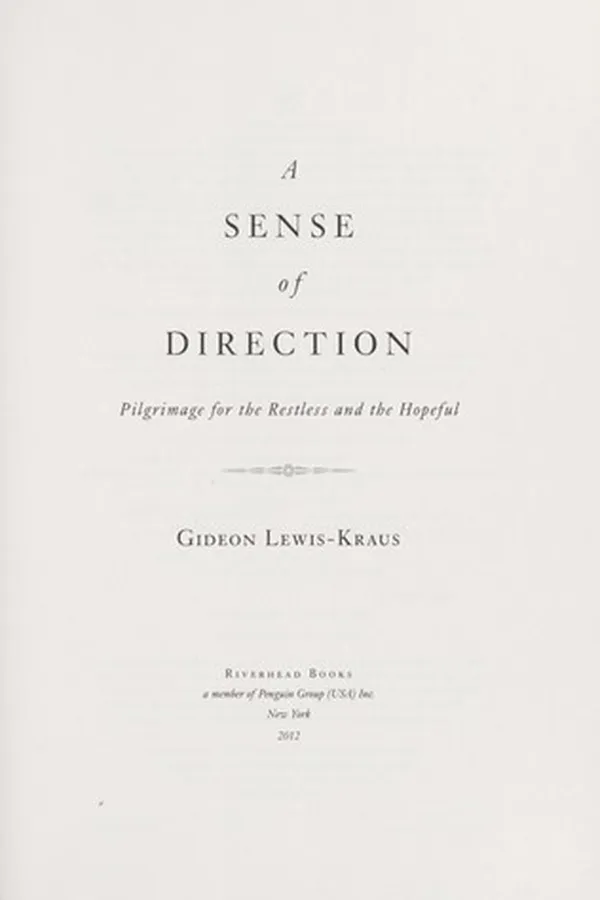 Capa de A sense of direction