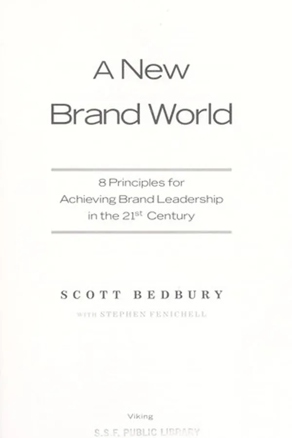 Capa de A New Brand World