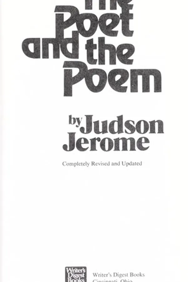 Capa de The poet and the poem