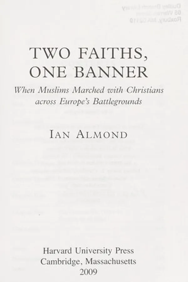 Capa de Two faiths, one banner