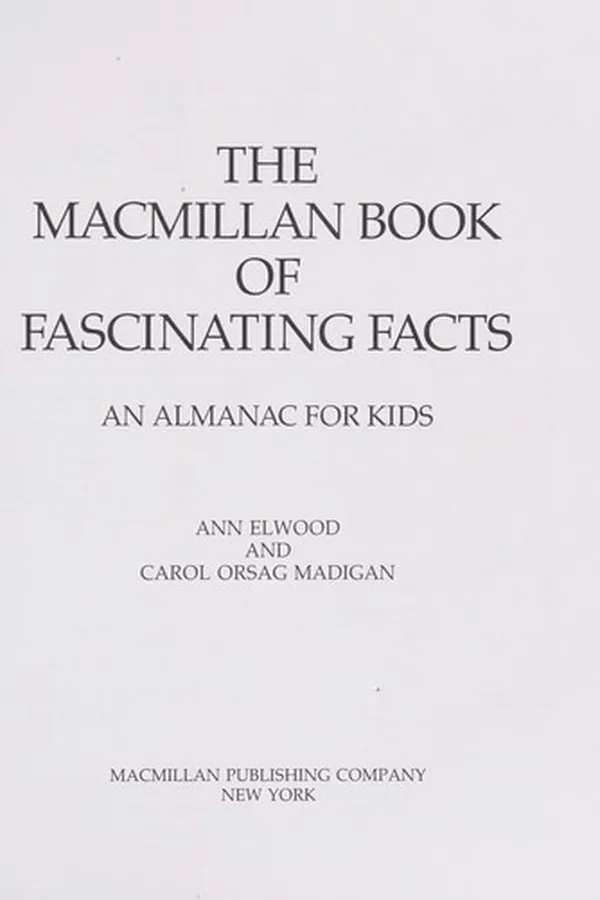 Capa de The Macmillan book of fascinating facts