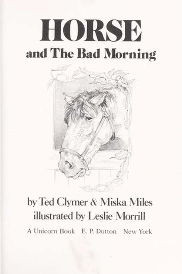 Capa de Horse and the bad morning