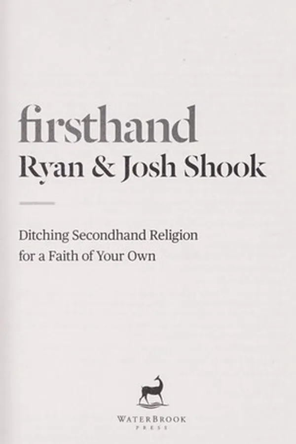 Cover of Firsthand
