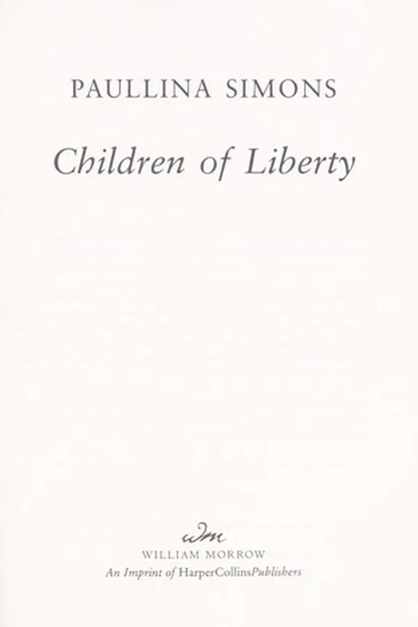 Capa de Children of liberty