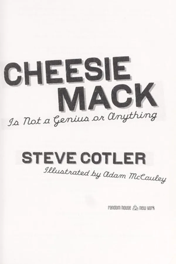 Capa de Cheesie Mack is not a genius or anything