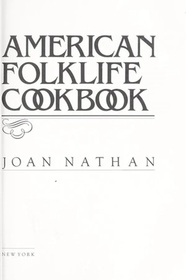 Capa de An American folklife cookbook