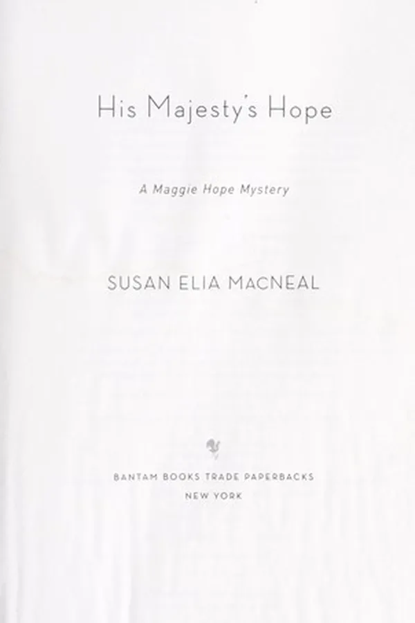 Capa de His Majesty's Hope