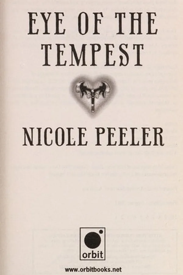 Capa de Eye of the tempest