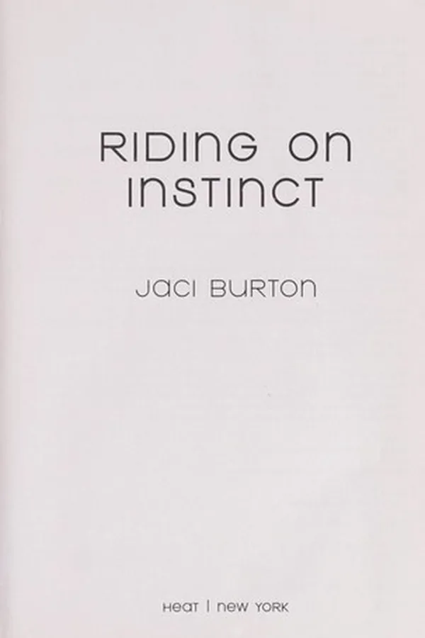 Capa de Riding on instinct