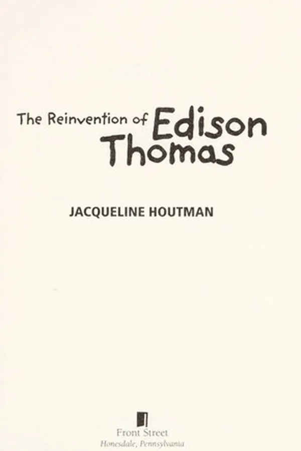 Capa de The reinvention of Edison Thomas