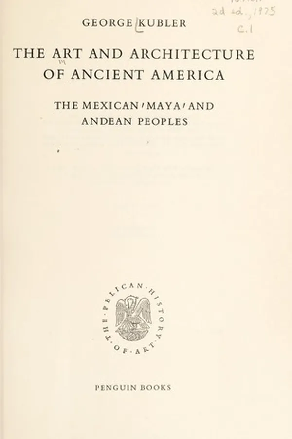 Capa de The art and architecture of ancient America