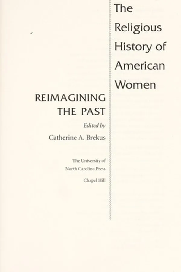 Capa de The religious history of American women : reimagining the past