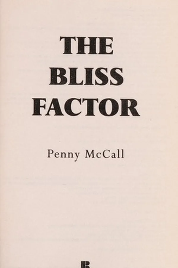 Cover of The bliss factor
