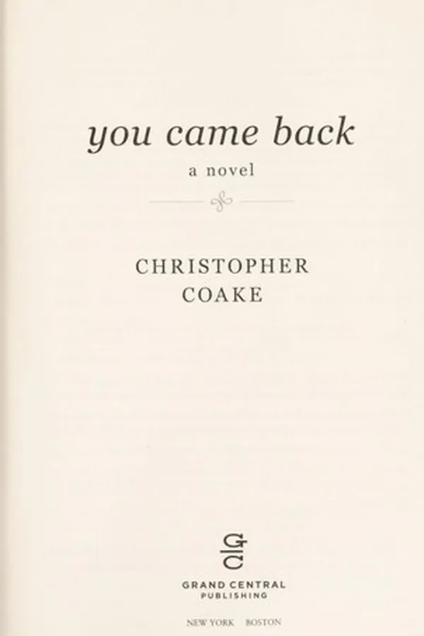 Capa de You came back